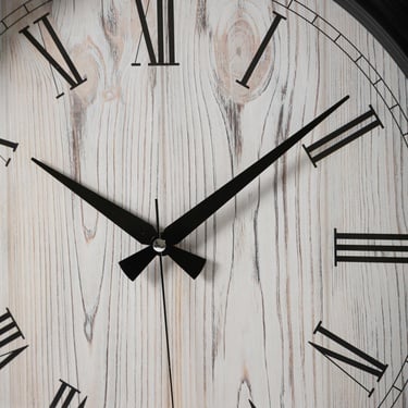  LISBON DUVAR SAATİ SİYAH 46CM