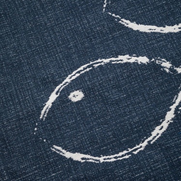  LARISSA FISH ÇİFT TARAFLI HALI LACİVERT BEYAZ 120X180