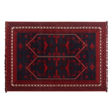  JINA HALI KIRMIZI LACİVERT 160X230