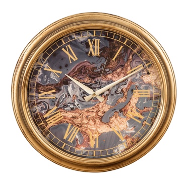  MARBLE DUVAR SAATİ 46 CM BRONZ