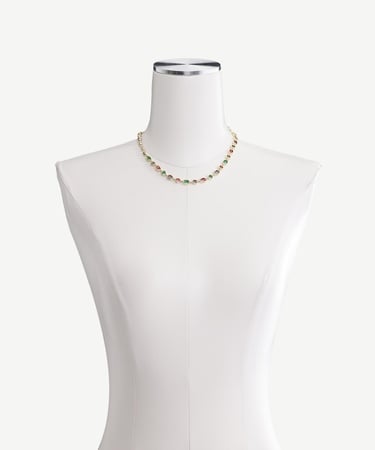  YARGICI Cam Taş Detaylı Kolye