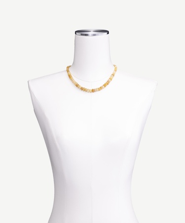  YARGICI Doğal Taş Detaylı Kolye