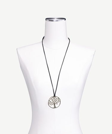  YARGICI Ağaç Figürlü Uzun Kolye