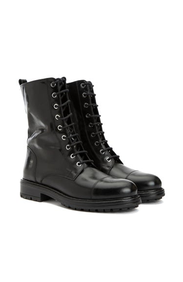  Network Kadın Siyah Deri Bot