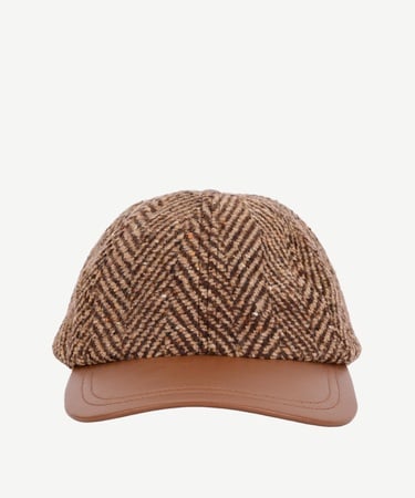  YARGICI Balıksırtı Desenli Yün Şapka