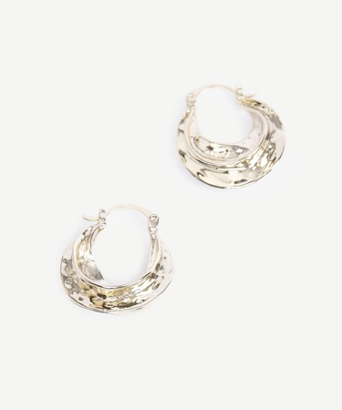  YARGICI Asimetrik Formlu Gold Küpe