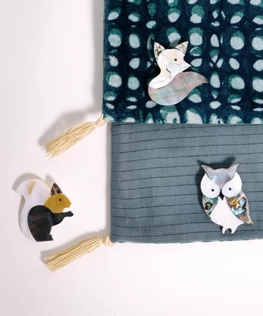  YARGICI Sincap Figürlü Broş