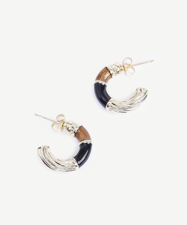  YARGICI Mine Detaylı Halka Küpe