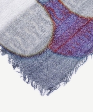  YARGICI Desenli Yün Şal