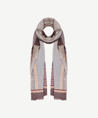  YARGICI Etnik Desenli Yün Şal