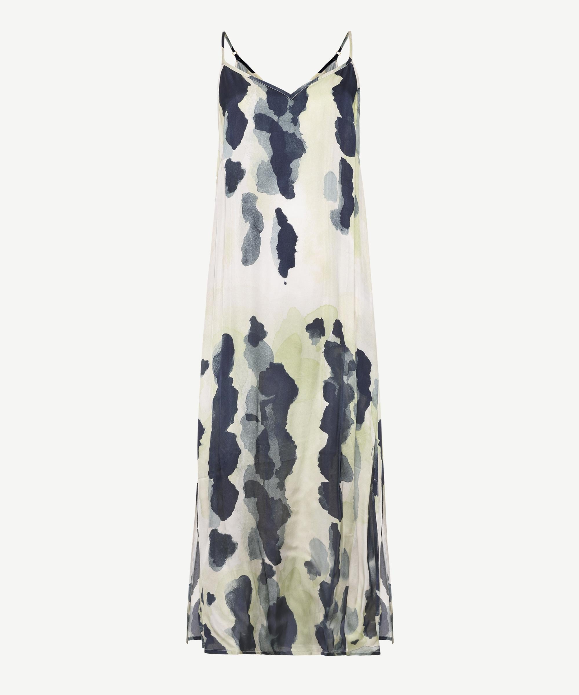  YARGICI Askılı Midi Boy Elbise