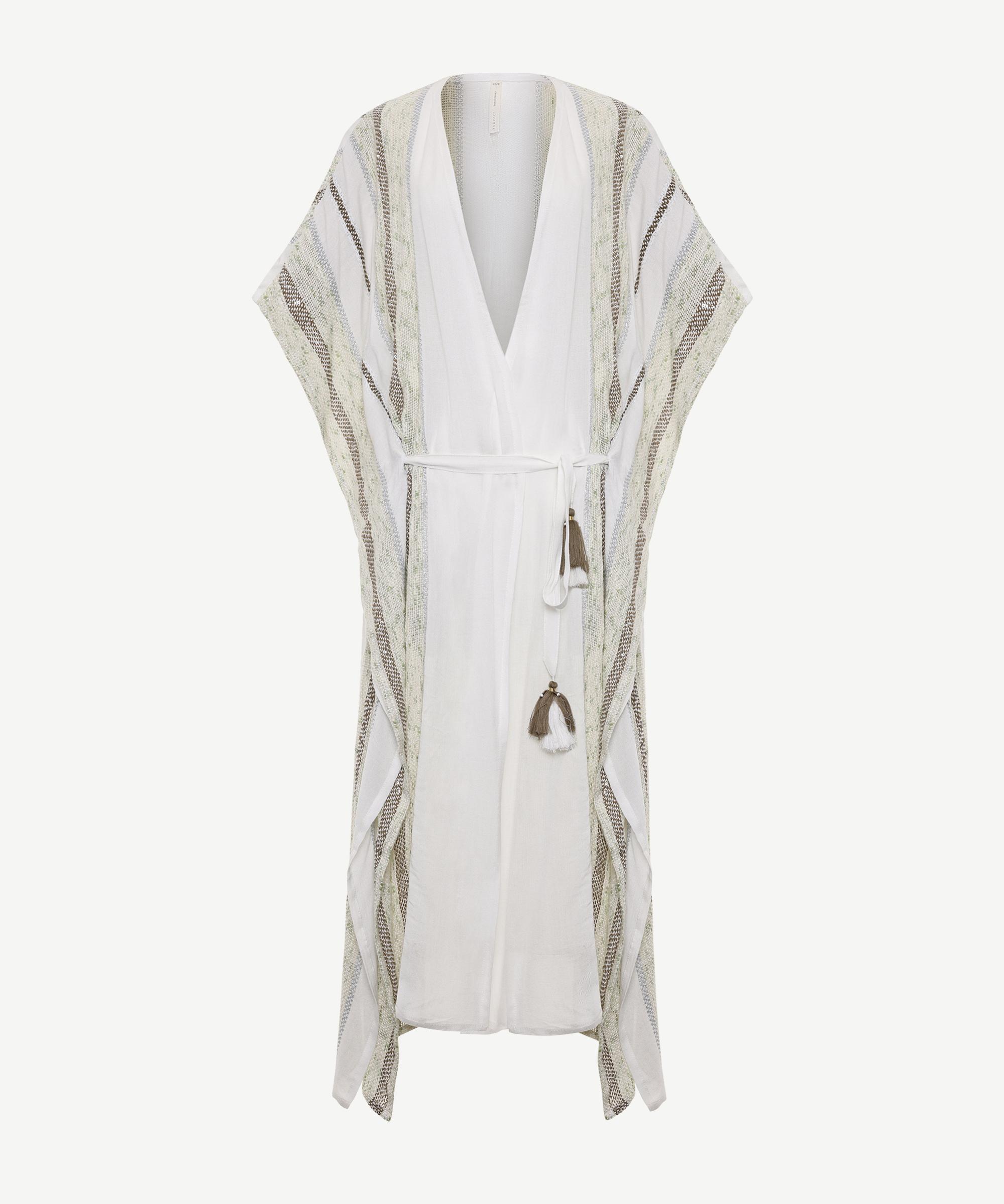  YARGICI Uzun Bağlama Detaylı Elbise