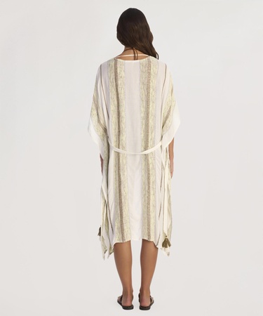  YARGICI Uzun Bağlama Detaylı Elbise