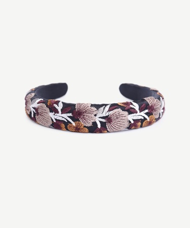  YARGICI Çiçek Desenli Kadife Taç