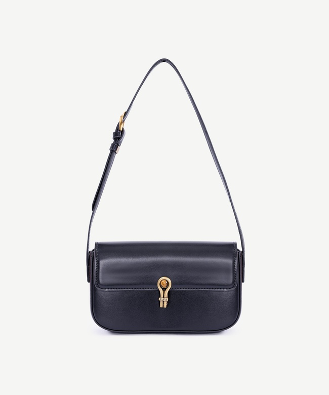  YARGICI Deri Görünümlü Toka Detaylı Omuz Çantası