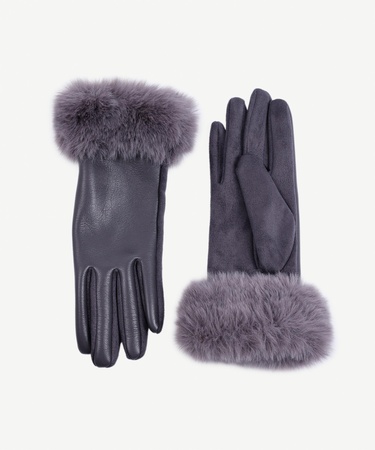  YARGICI Bileği Kürklü Pu Eldiven