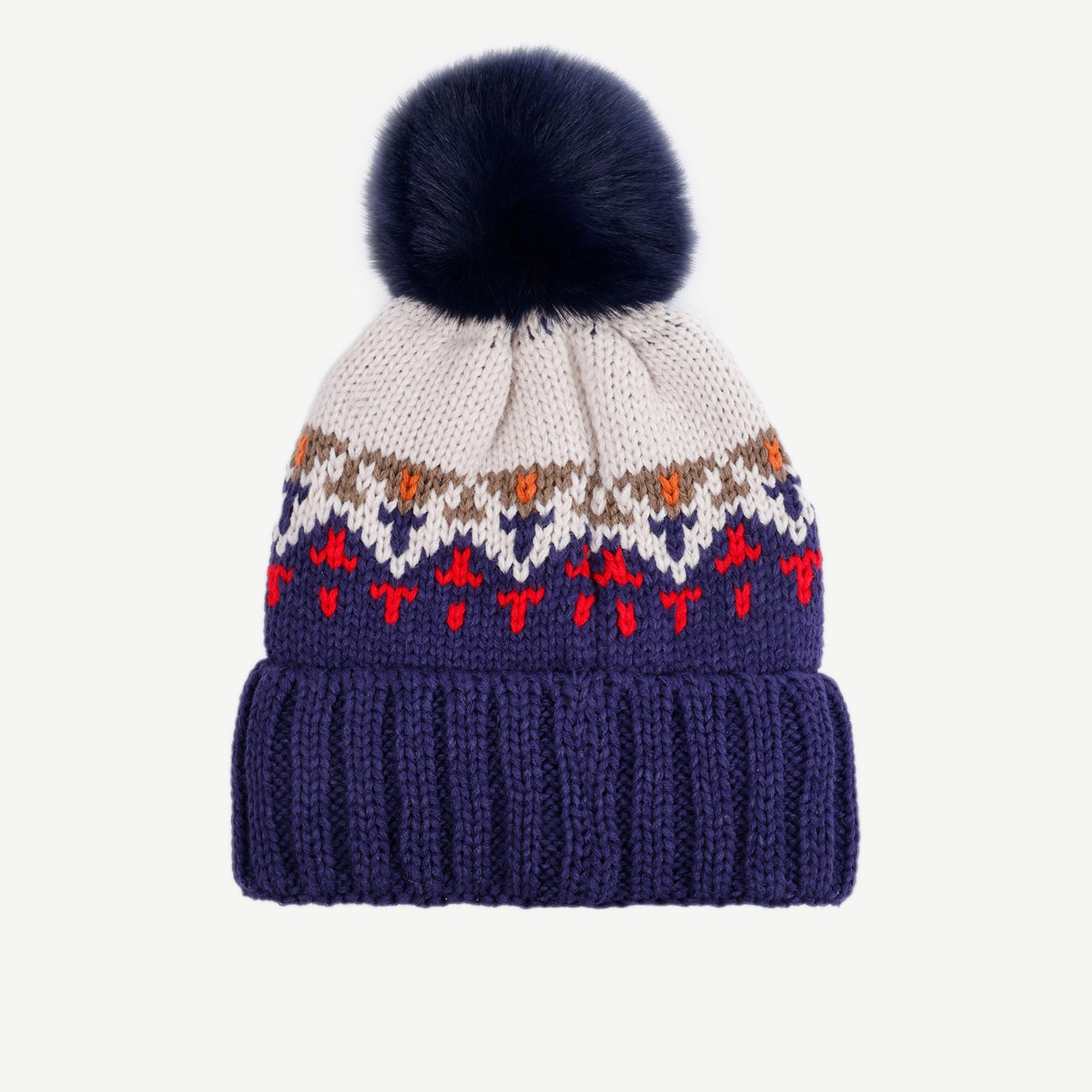 YARGICI İçi Polarlı Örgülü Desenli Bere