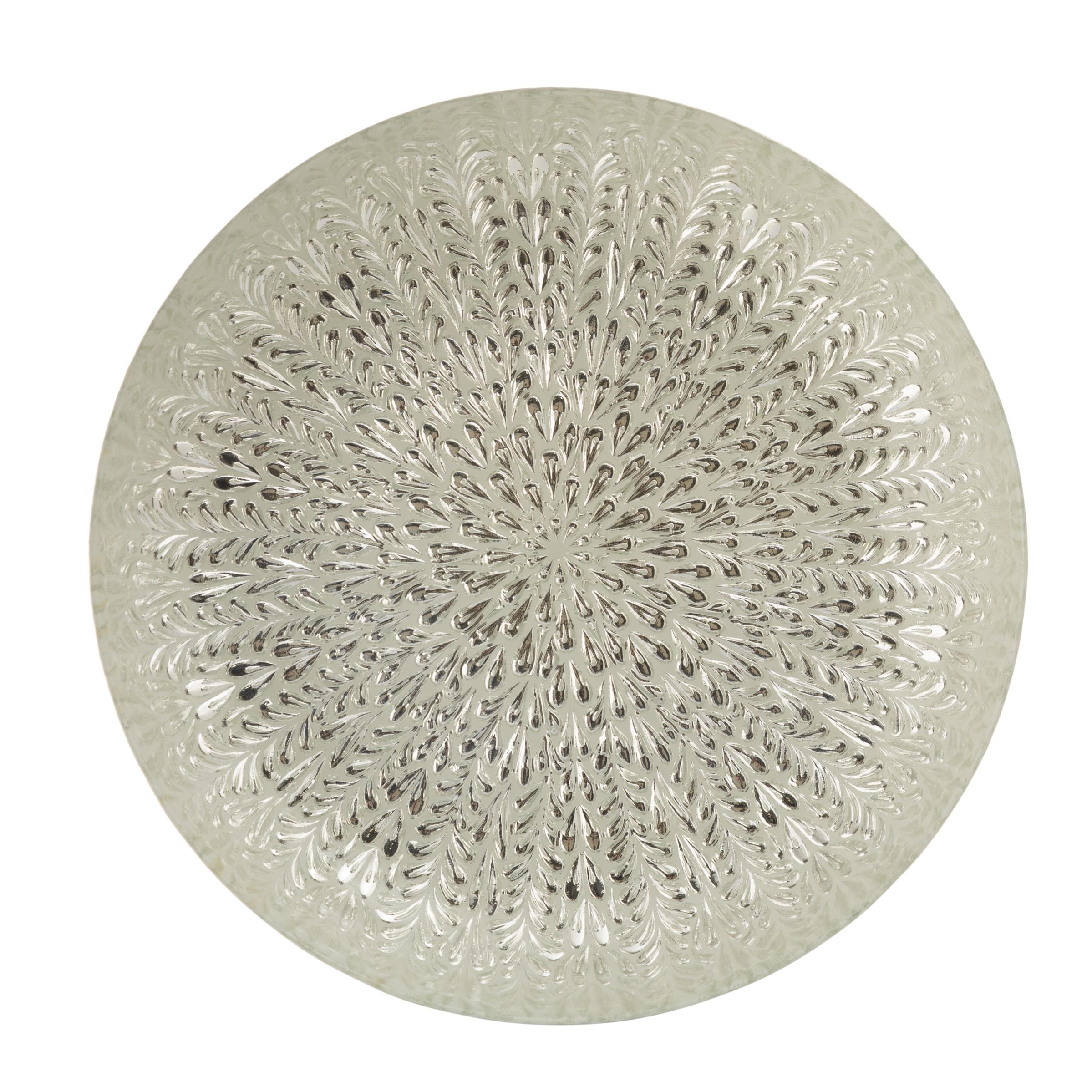 SILVER FLOWER AYAKLI SUNUM TABAĞI 28 CM