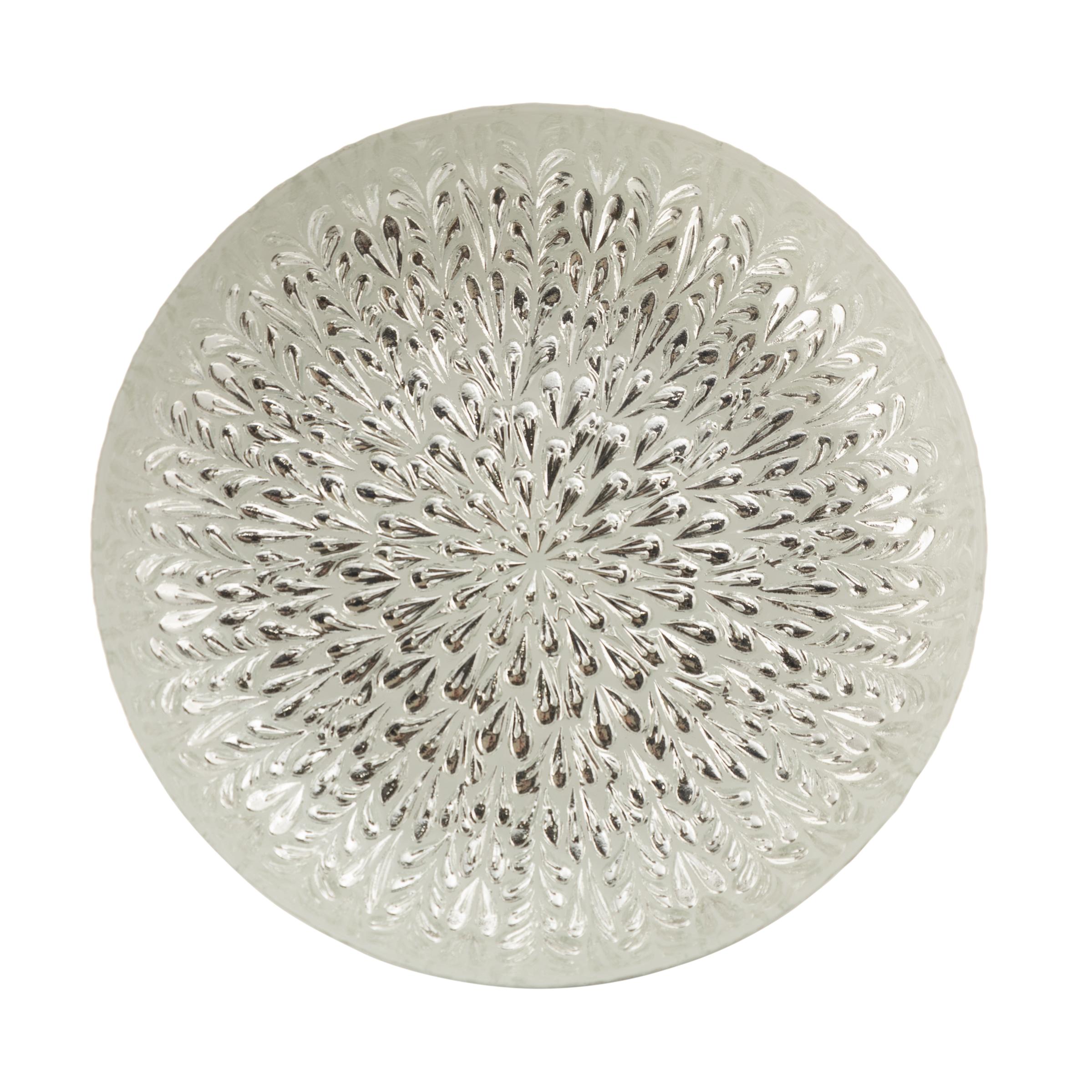  SILVER FLOWER AYAKLI SUNUM TABAĞI 21 CM