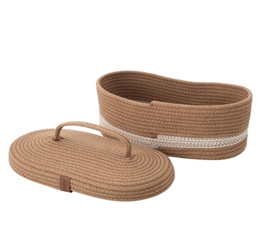  VENUS OVAL DÜZENLEYİCİ SEPET KAHVE 30X13X11