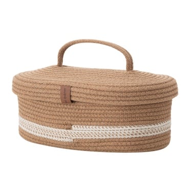  VENUS OVAL DÜZENLEYİCİ SEPET KAHVE 30X13X11
