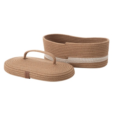  VENUS OVAL DÜZENLEYİCİ SEPET KAHVE 30X13X11