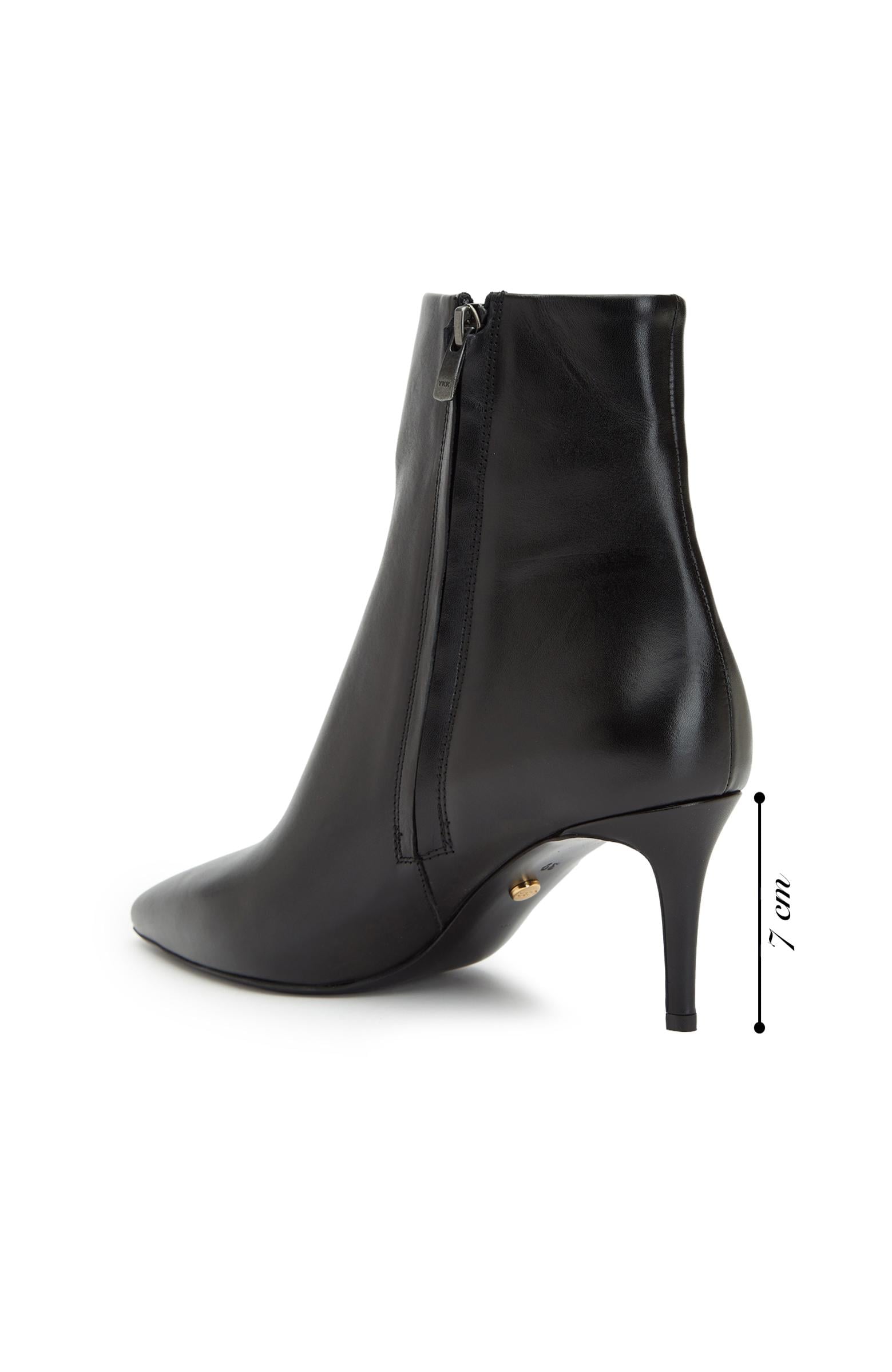  George Hogg Kadın Siyah Topuklu Deri Bot