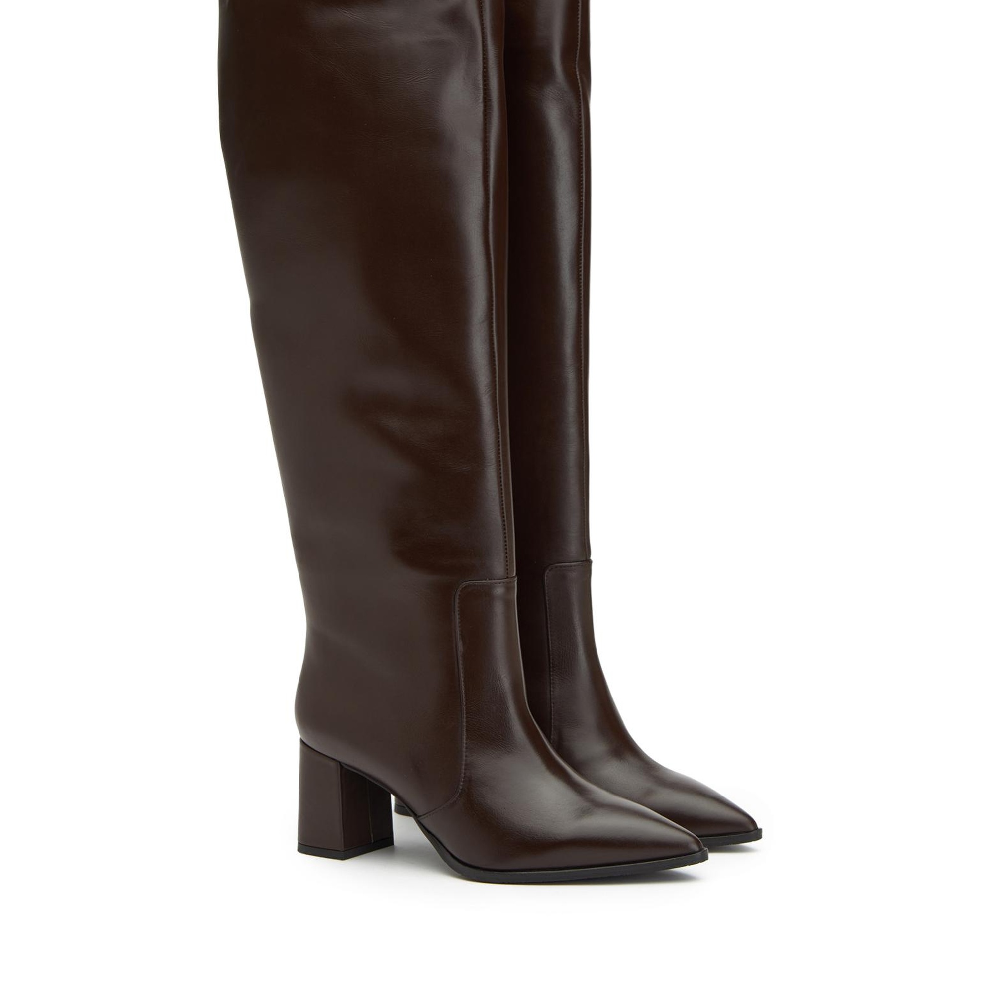 George Hogg Kadın Kahverengi Deri Çizme