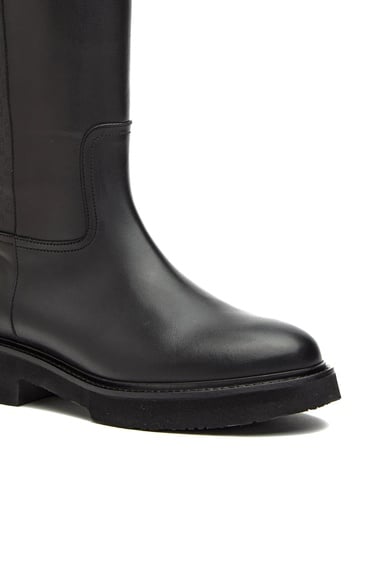  George Hogg Kadın Siyah Baskılı Deri Çizme