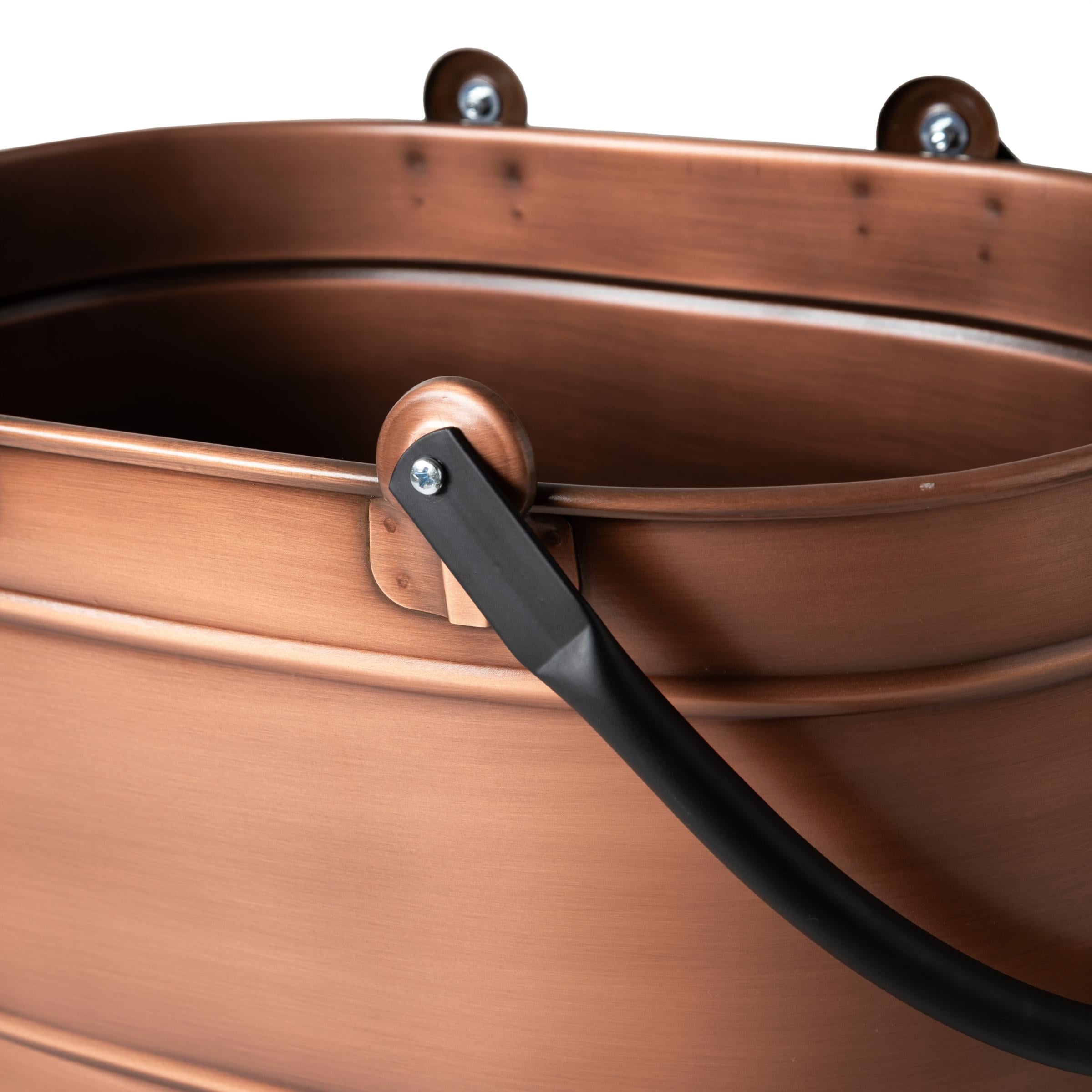  ANTIQUE BAKIR ODUN KOVASI 48 CM