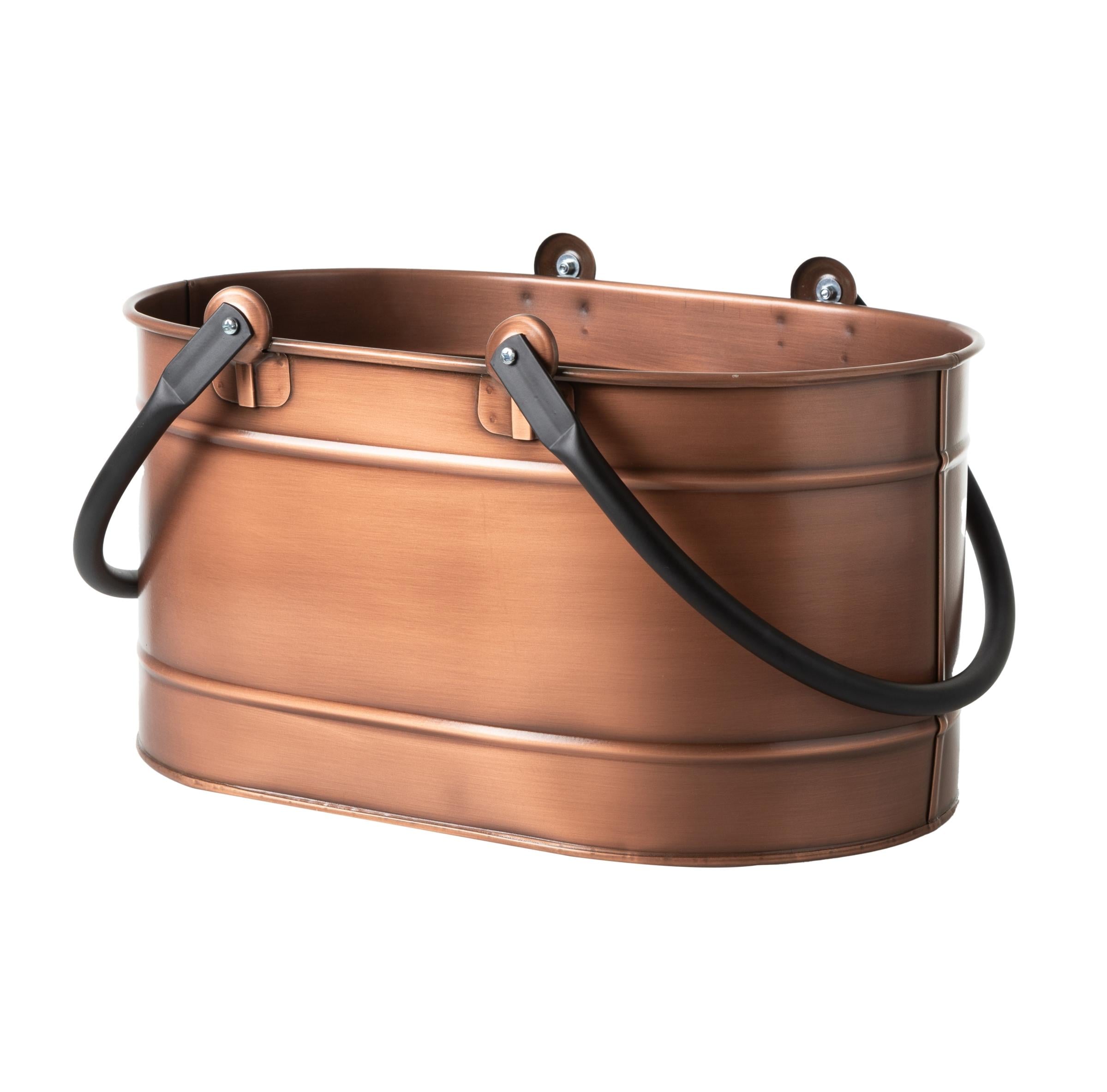  ANTIQUE BAKIR ODUN KOVASI 48 CM