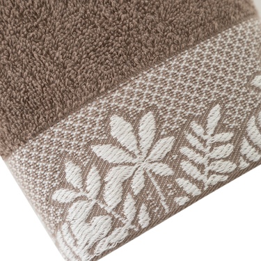  LIZ JAKARLI VİZON EL HAVLUSU 30X50