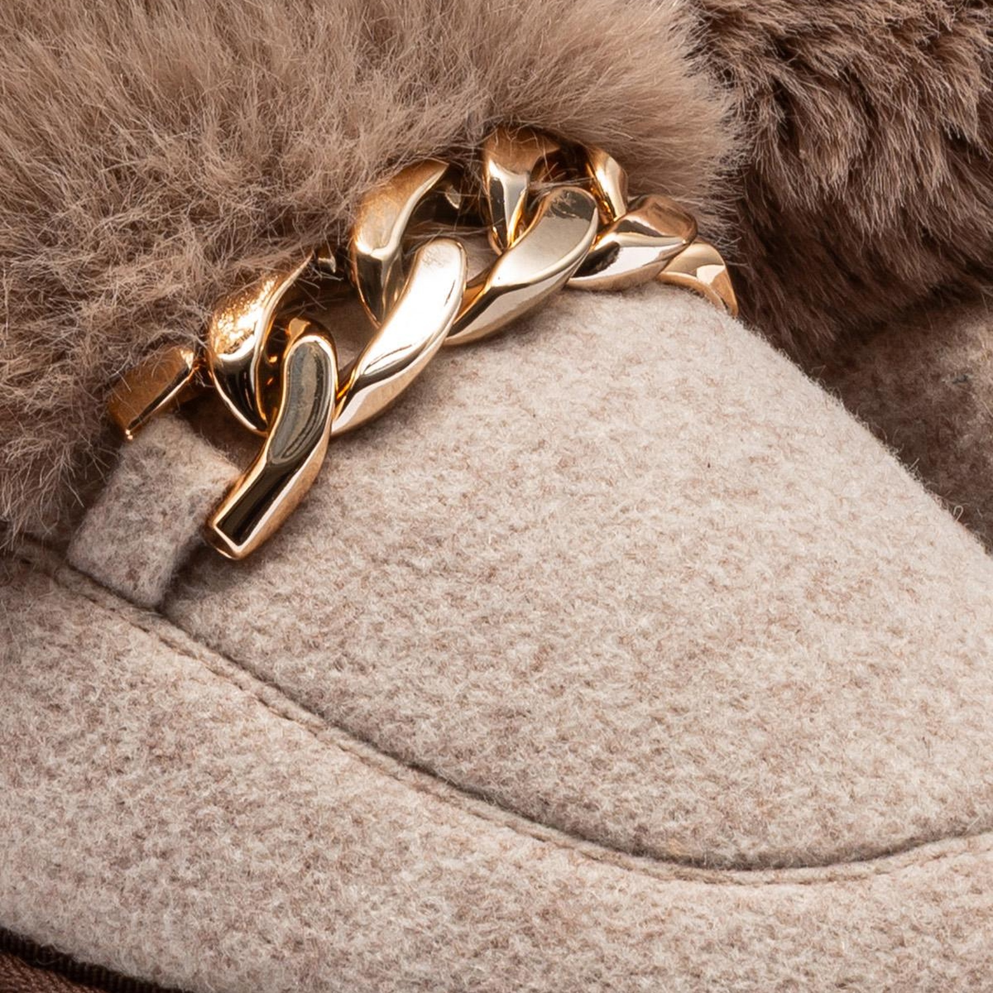 Suzi Kadın Tokalı Ev Terliği Bej 37/41