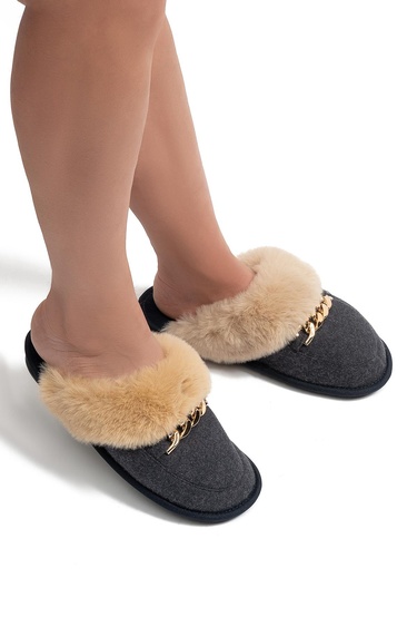  Suzi Kadın Tokalı Ev Terliği Lacivert 37/41