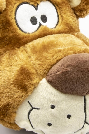  Fibert Çocuk Hayvanlı Panduf Kahverengi 30/35