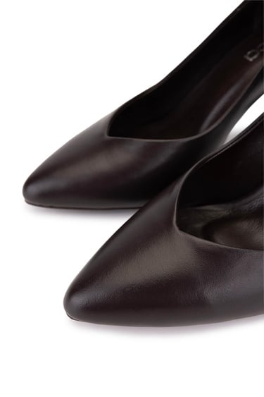  Tamer Tanca Kadın Kahverengi Topuklu Ayakkabı