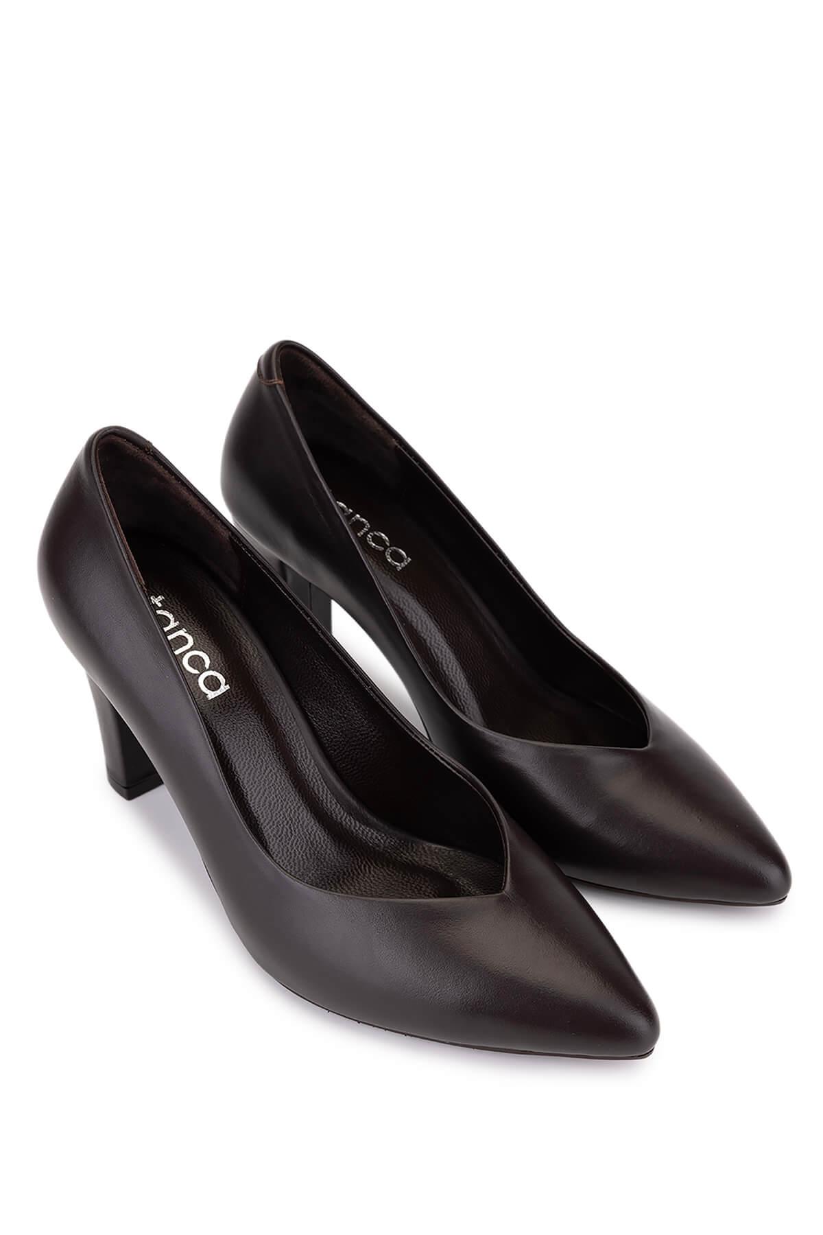 Tamer Tanca Kadın Kahverengi Topuklu Ayakkabı