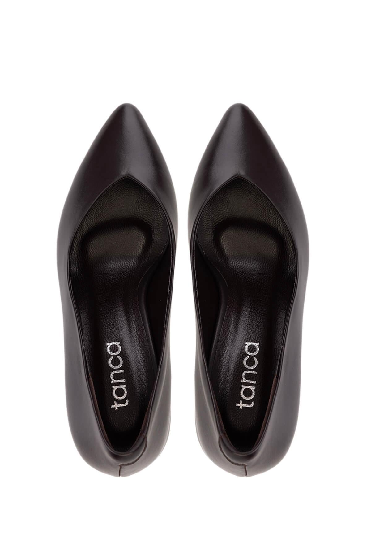 Tamer Tanca Kadın Kahverengi Topuklu Ayakkabı