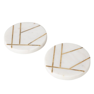  BRASS MERMER BARDAK ALTLIĞI SETİ - 2Lİ