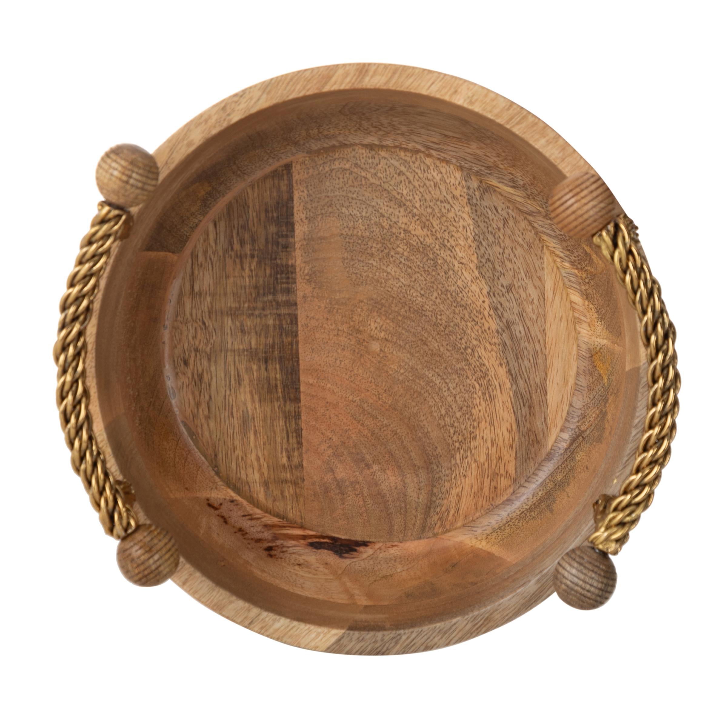  WOODEN DEKORATİF KASE 25 CM