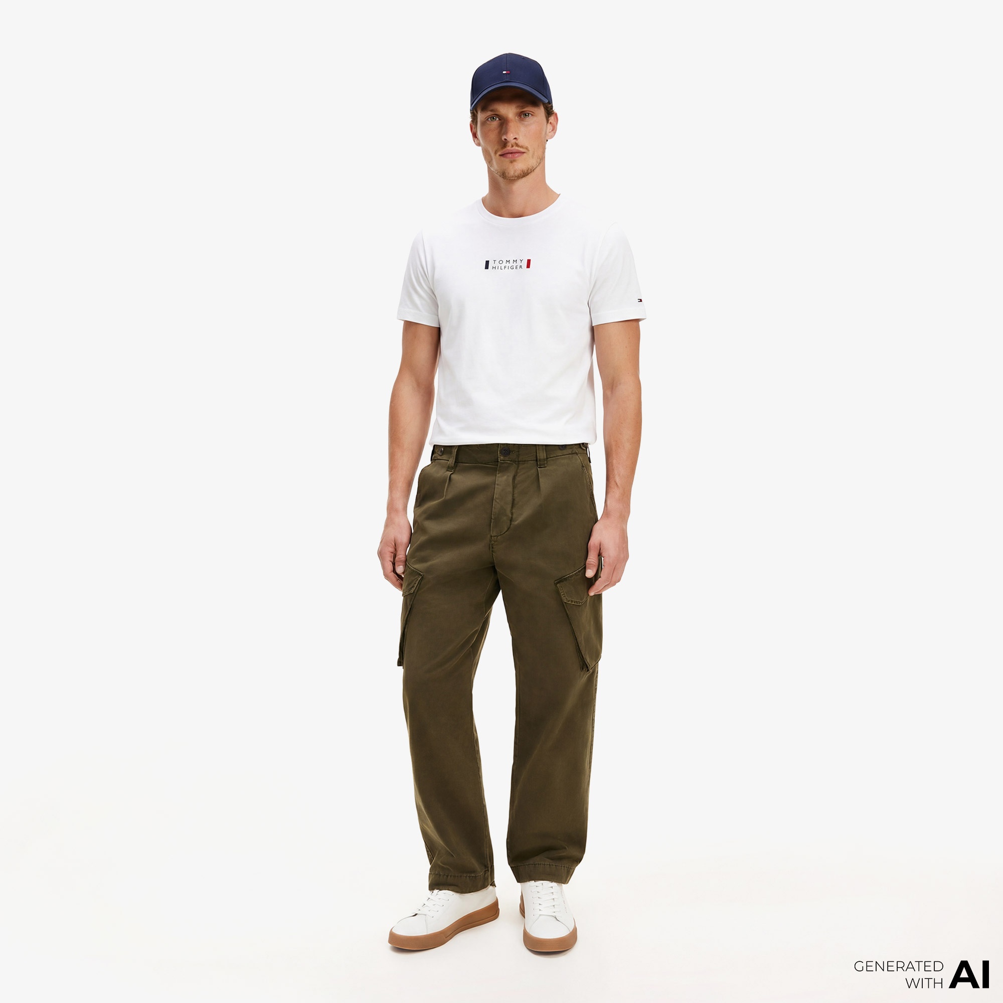 Tommy Hilfiger Brand Love Graphic Erkek Beyaz T-Shirt