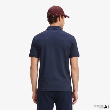  Tommy Hilfiger Performance Erkek Lacivert Polo T-Shirt