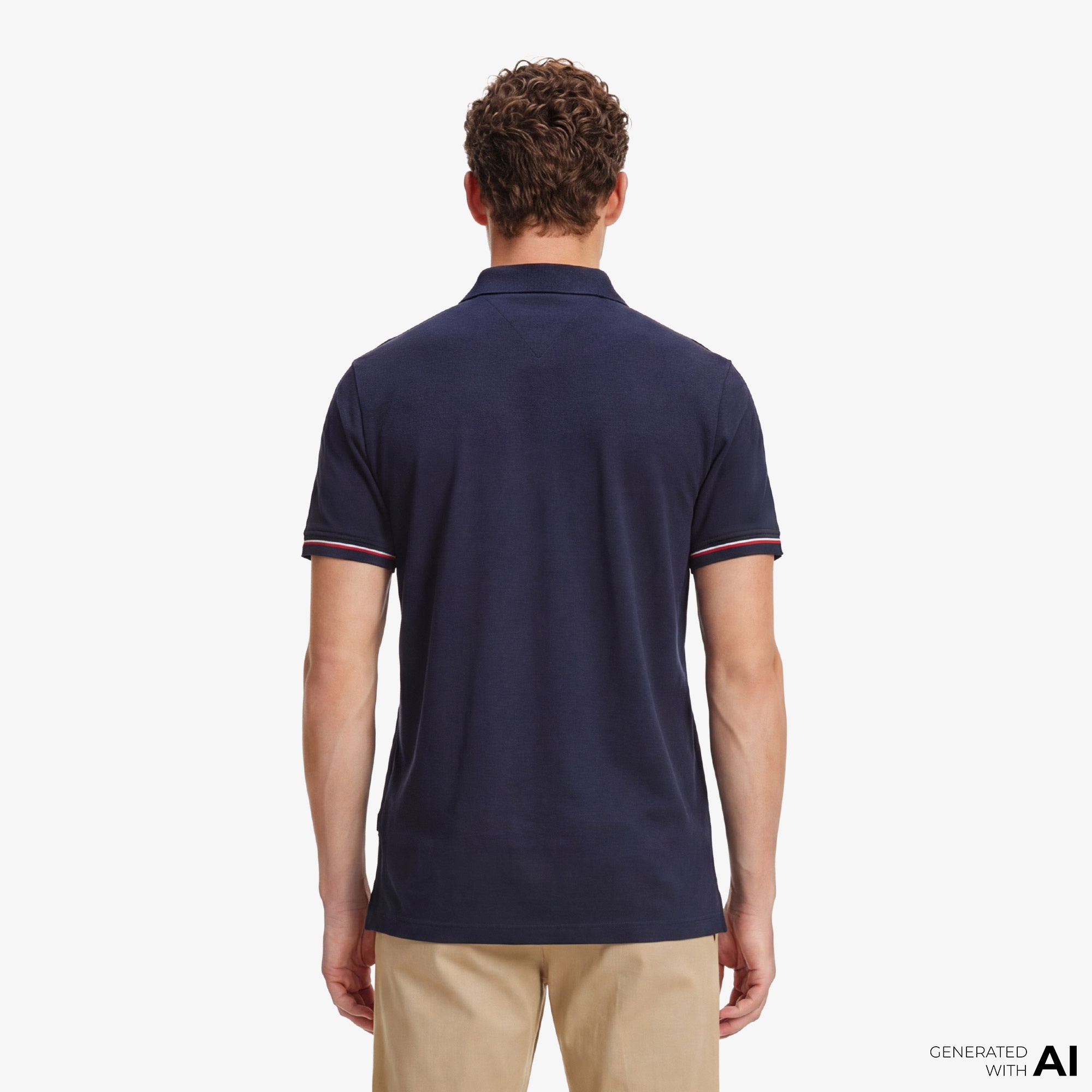 Tommy Hilfiger Elevated Essentials Erkek Lacivert Polo T-Shirt