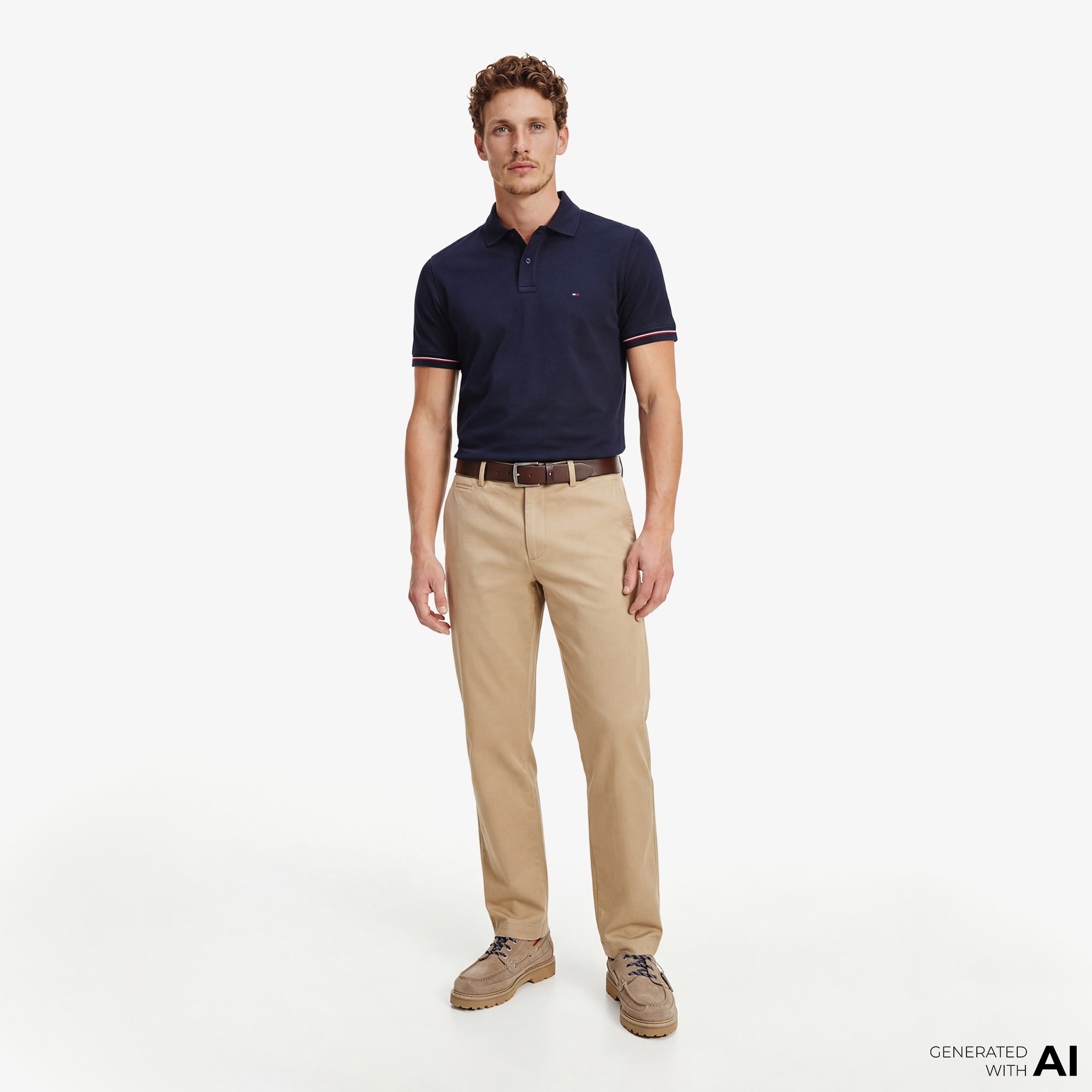 Tommy Hilfiger Elevated Essentials Erkek Lacivert Polo T-Shirt