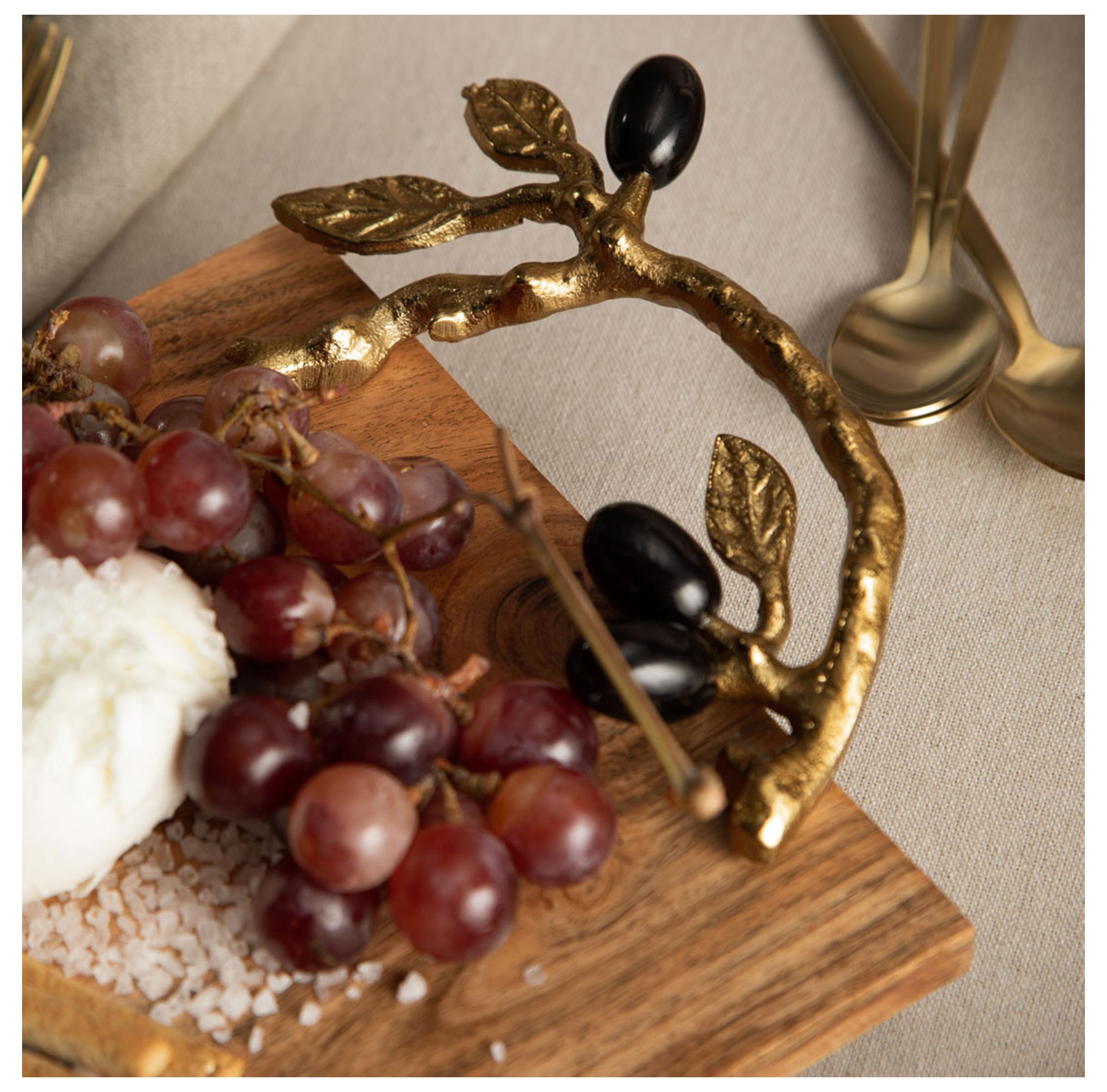  OLIVE AHŞAP DEKORATİF TEPSİ 50X20X6CM