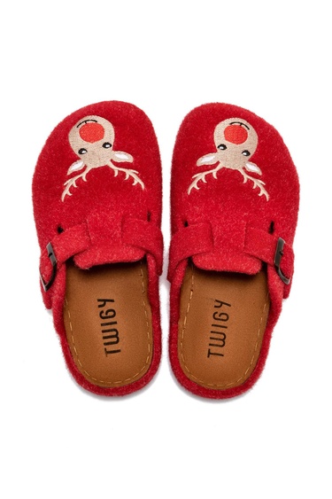  Ren Kadın,Garson Boy Ev Terliği Kırmızı 36/40