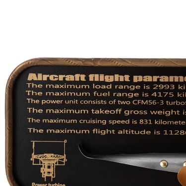  AIRPLANE SILVER DUVAR SAATİ 78X8X21CM