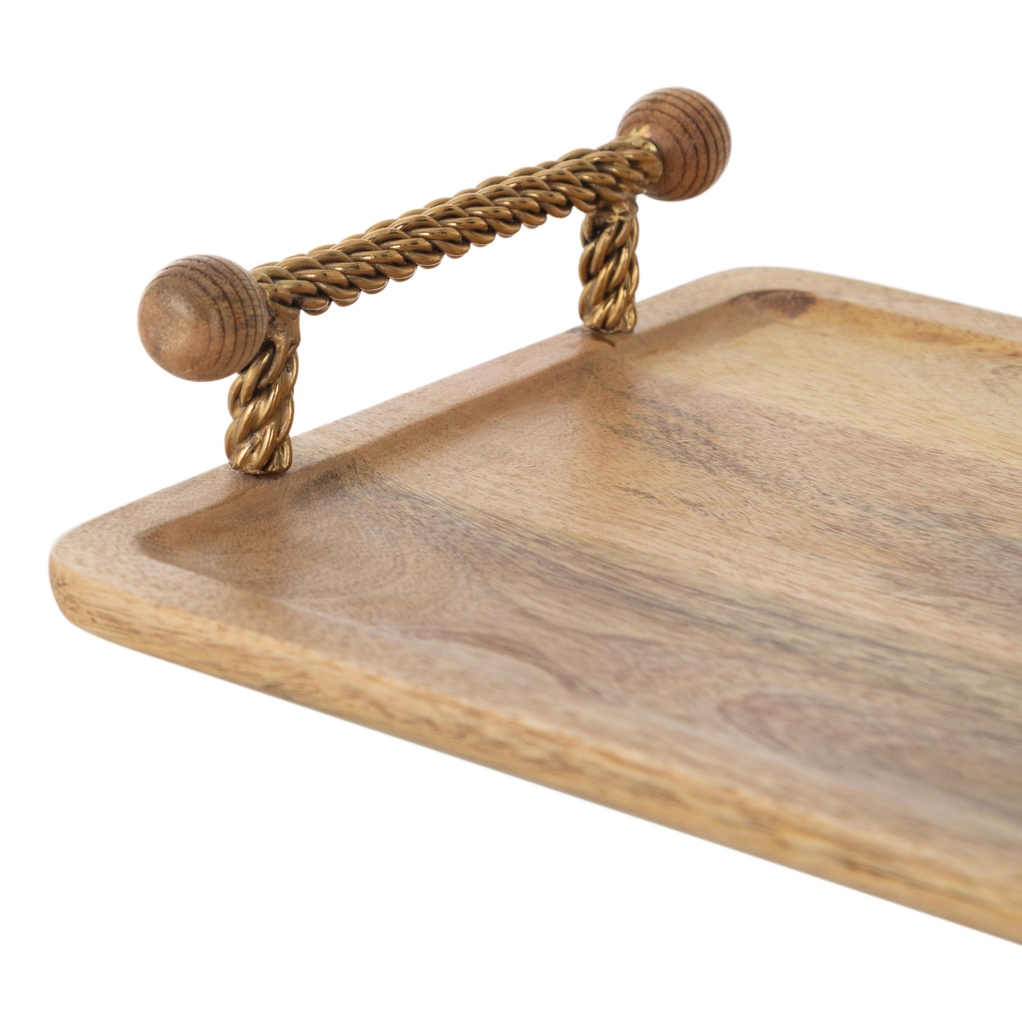 WOODEN DEKORATİF TEPSİ 40X25 CM