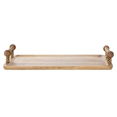 WOODEN DEKORATİF TEPSİ 40X25 CM