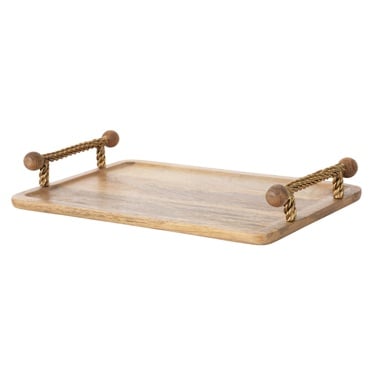  WOODEN DEKORATİF TEPSİ 40X25 CM